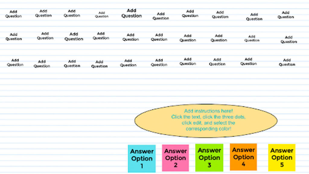 Jamboard Color Classification example