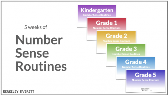 5 Weeks of Number Sense Routines