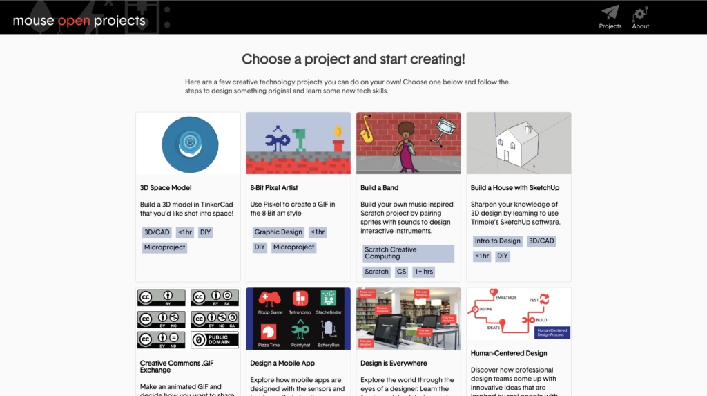 Mouse - Technology Open Project List