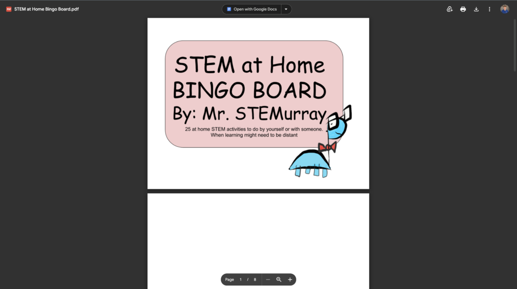 STEM Bingo