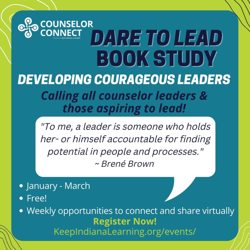 We’re excited to kick-off a new winter book study! Join us in reading and discussing Dare to Lead by Brené Brown (read further below for information about this amazing author)! If you are currently in a counselor leadership role or are considering a leadership role, this study is especially for you!