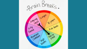Brain break wheel chart