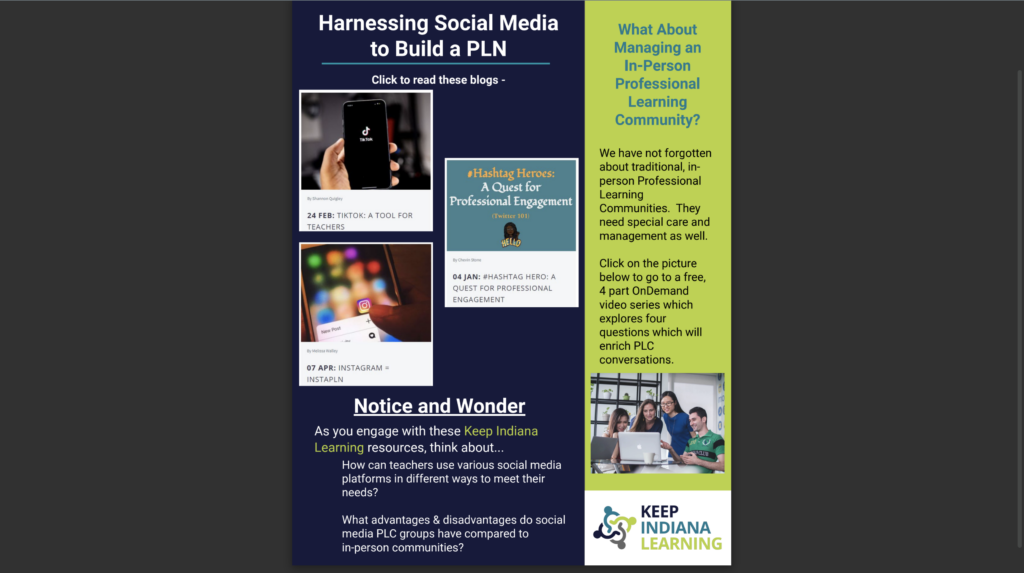 Harnessing Social Media to Build a PLN