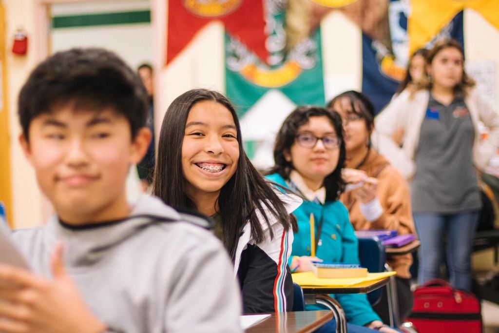 kids in a classroom