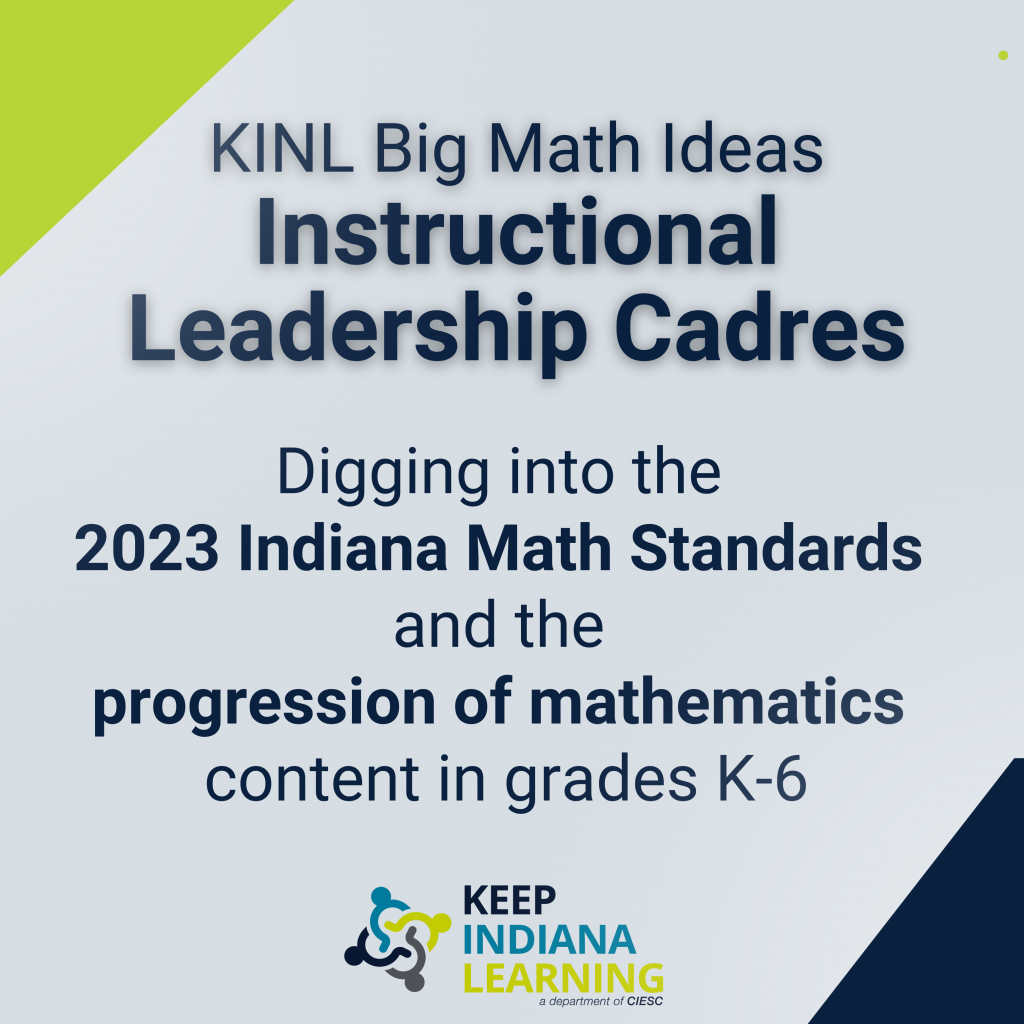 Keep Indiana Learning’s Big Math Ideas and Progression documents exist to help teachers and instructional leader become the best math teachers and leaders they can be.