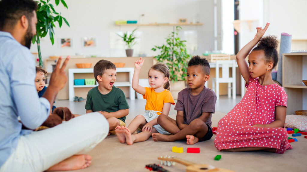 Students in a classroom