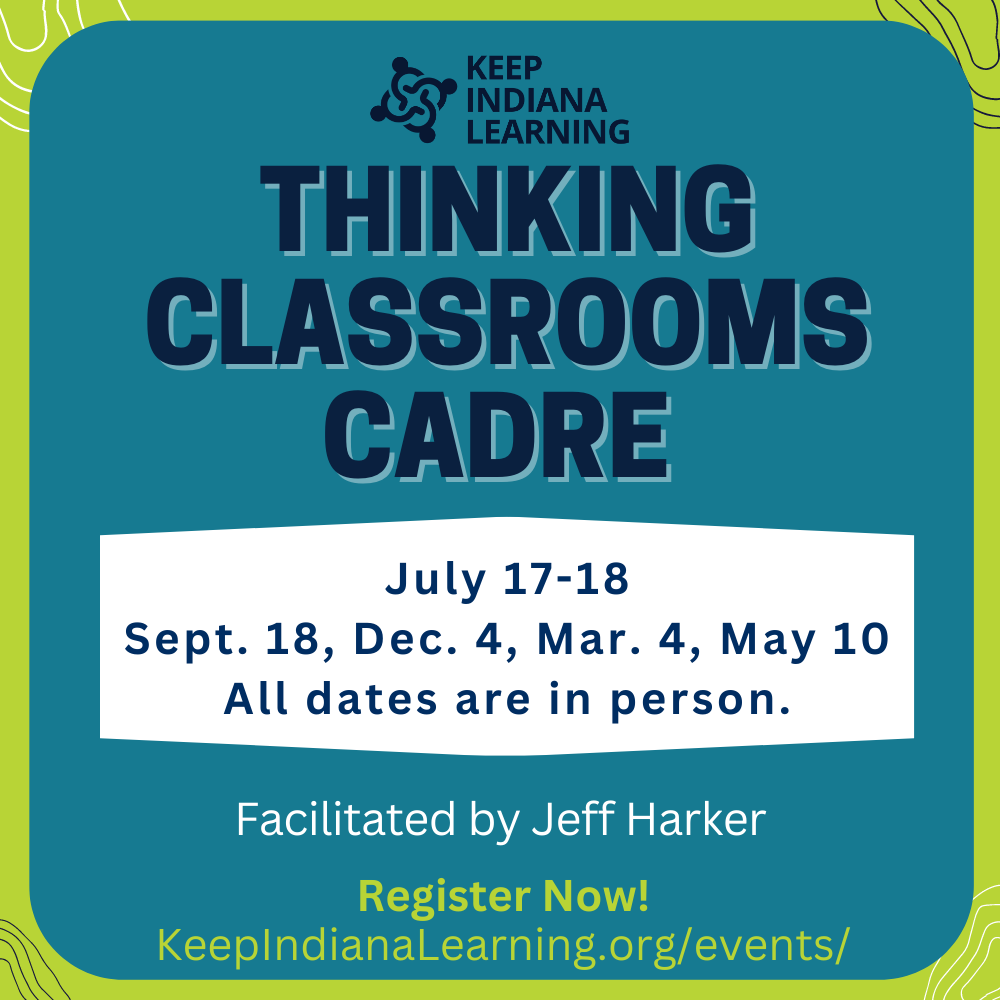 The Thinking Classrooms Cadre will give participants a network of support while they challenge themselves, their students, and the status quo to create a new and better learning environment.