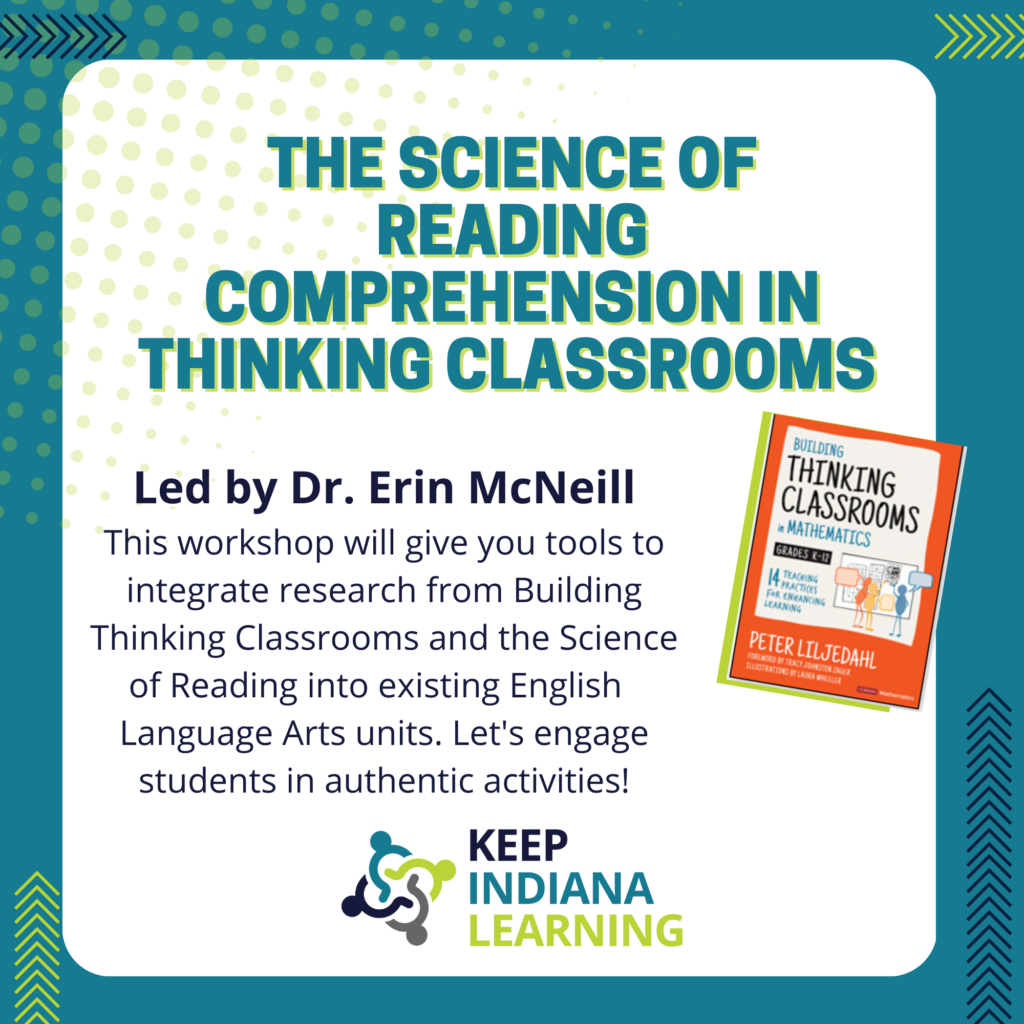 This workshop will give you tools to integrate research from Building Thinking Classrooms and the Science of Reading into existing English  Language Arts units. Let's engage students in authentic activities!