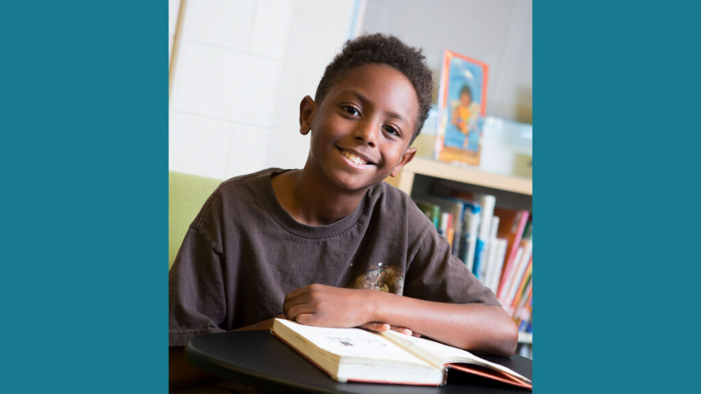 Student with a book