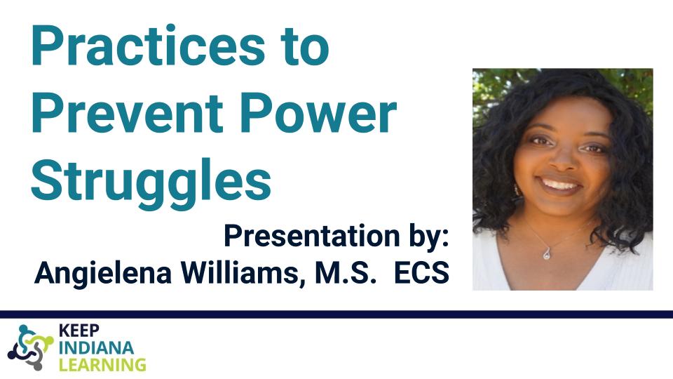 Practices to Prevent Power Struggles (an ECE event)