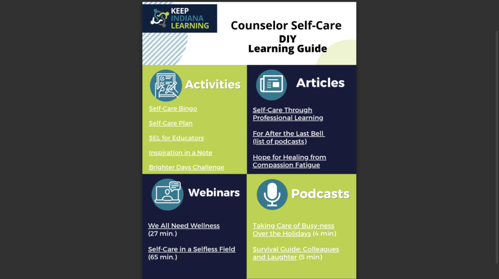 Counselor Self-Care DIY Learning Guide