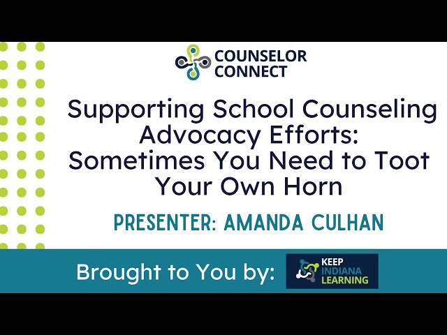 Supporting School Counseling Advocacy Efforts