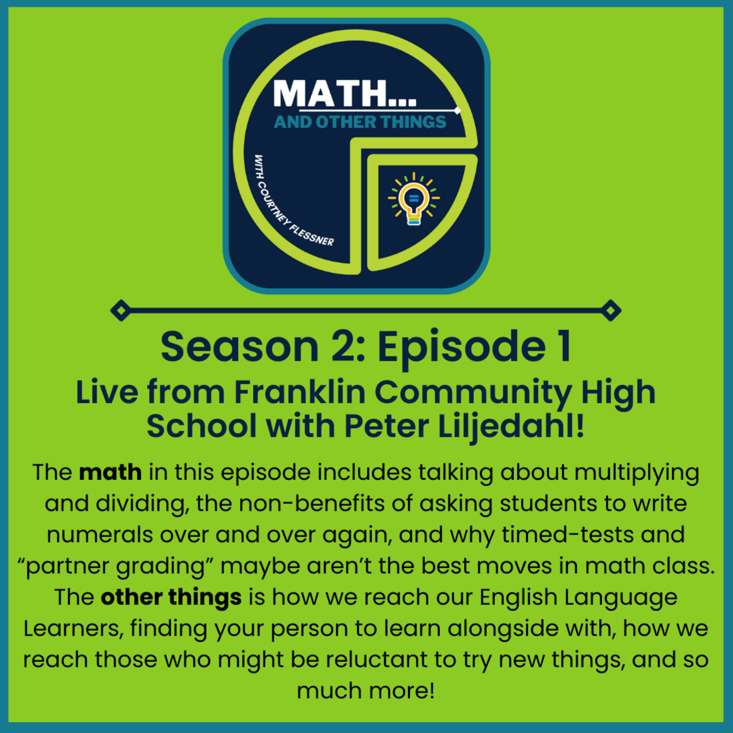 Live from Franklin Community High School with Peter Liljedahl