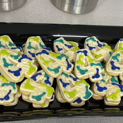 Celebrating 4 Years Cookies.