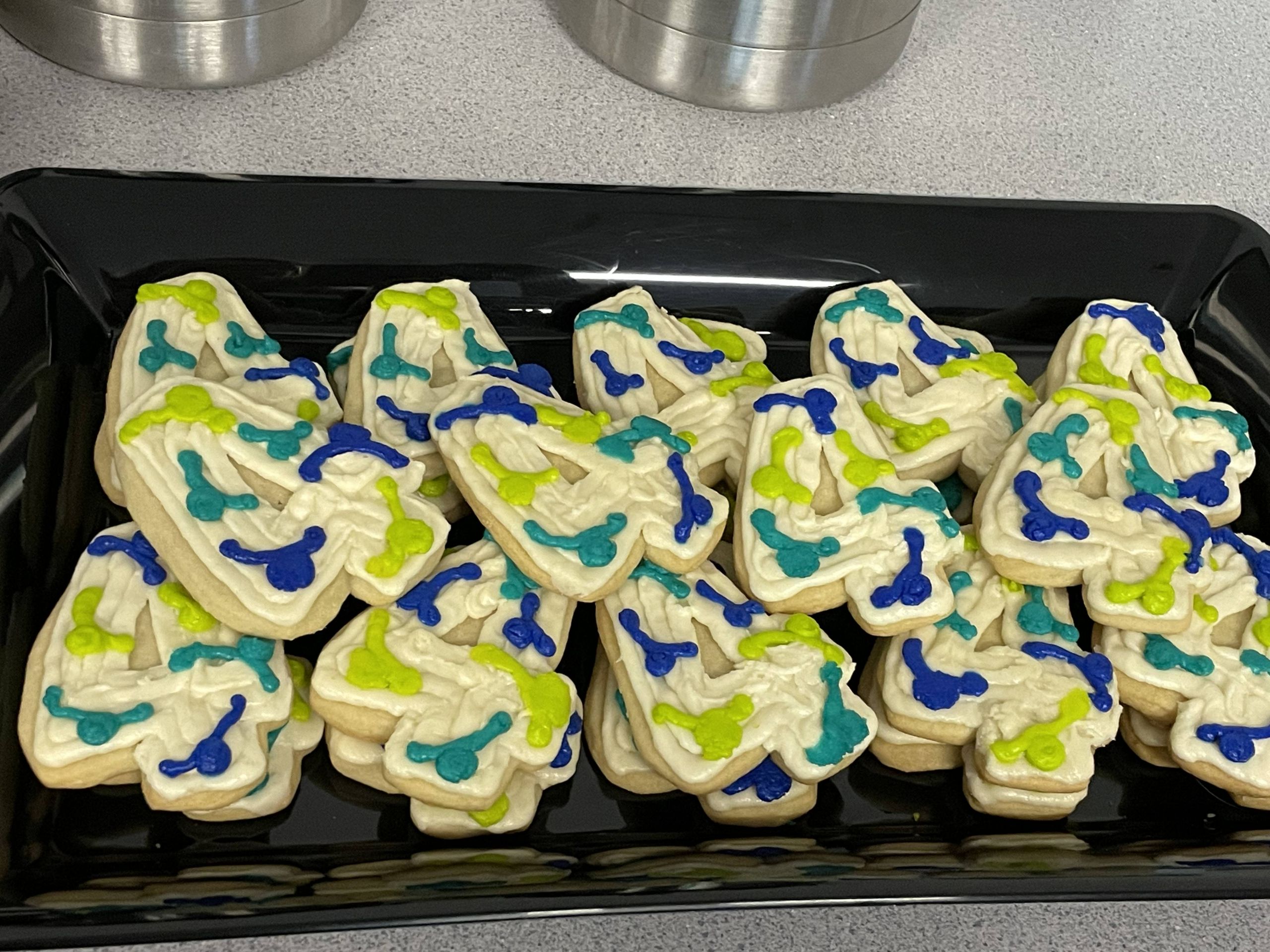 Skiles Test Elementary 5 Celebrating 4 Years Cookies.