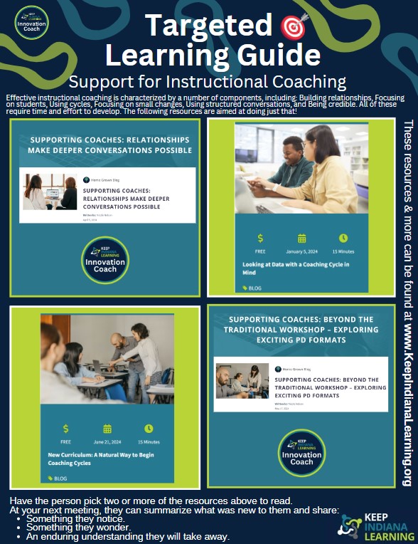 Instructional Coaching Targeted Learning Guide