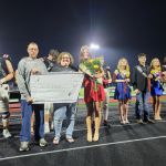 Homecoming Queen with check.