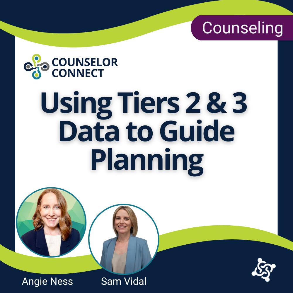 graphic stating title of event: Using Tiers 2 & 3 data to guide planning