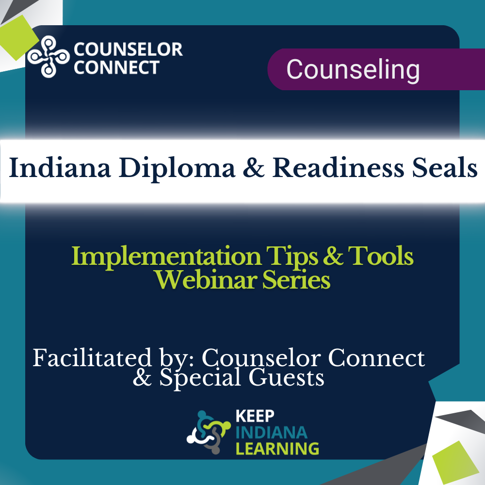 graphic stating the title of the workshop: Indian Diploma and Readiness Seals webinar series