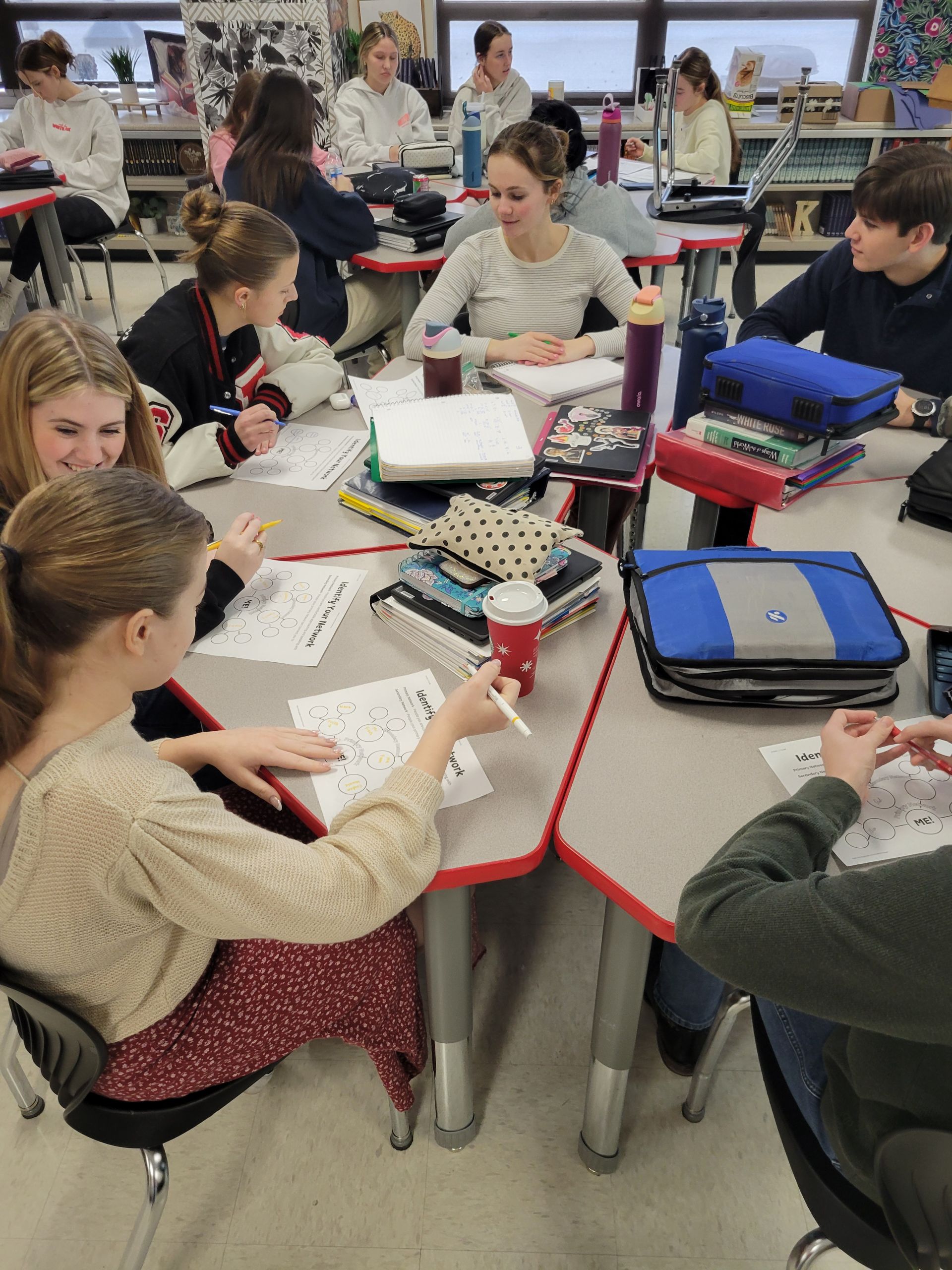 Students in the classroom.