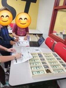 Students in the classroom.