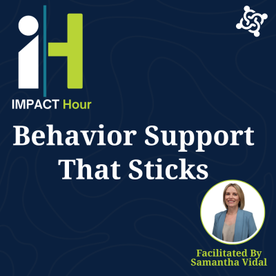graphic stating the title of the workshop: behavior support that sticks