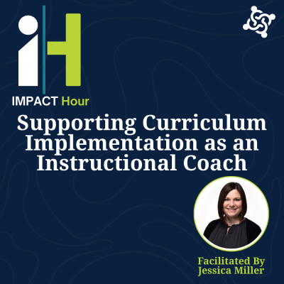 graphic stating title of the workshop: Supporting Curriculum Implementation as an Instructional Coach