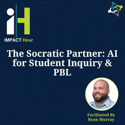 graphic stating title of the workshop: The Socratic Partner: AI for Student Inquiry & PBL
