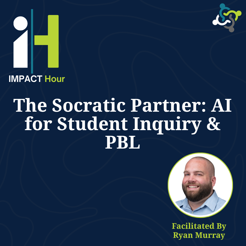 graphic stating title of the workshop: The Socratic Partner: AI for Student Inquiry & PBL