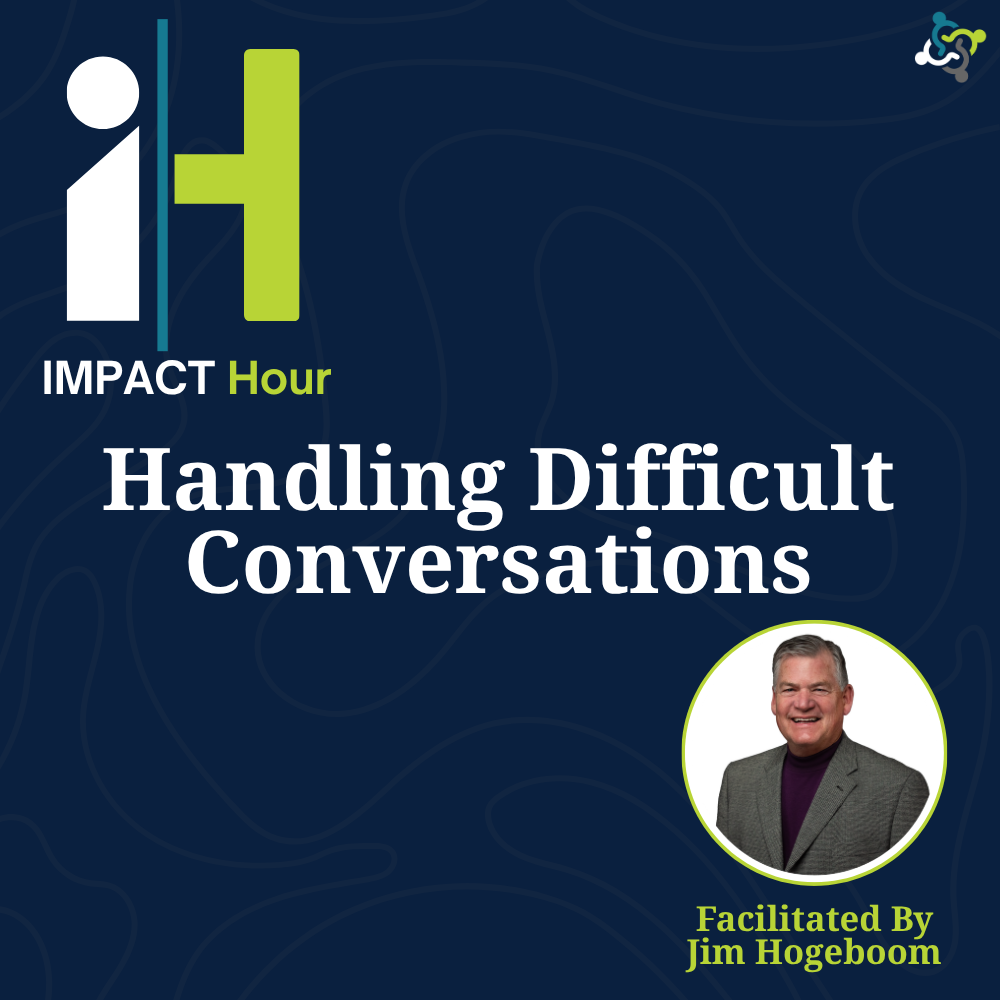 graphic stating title of the workshop: handling difficult conversations