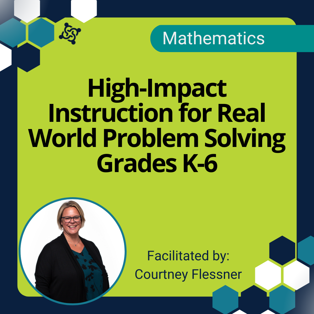 graphic stating the title of the workshop: High-Impact Instruction for Real World Problem Solving Grades K-6