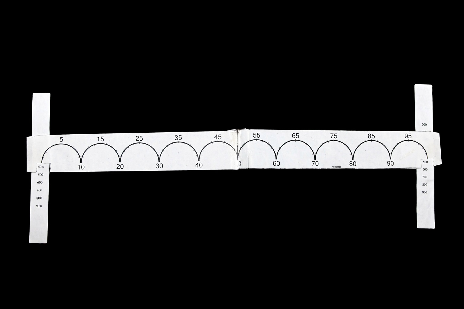 First Prototype Simple number line with handles on ends