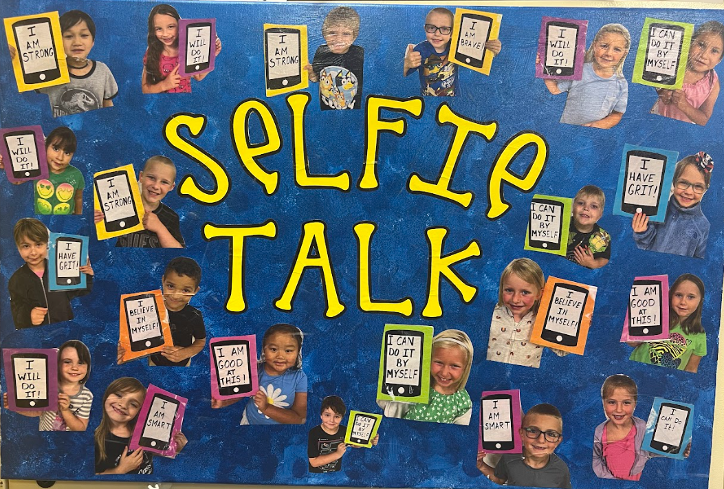 bulletin board called "selfie talk" bulletin board called "selfie talk"