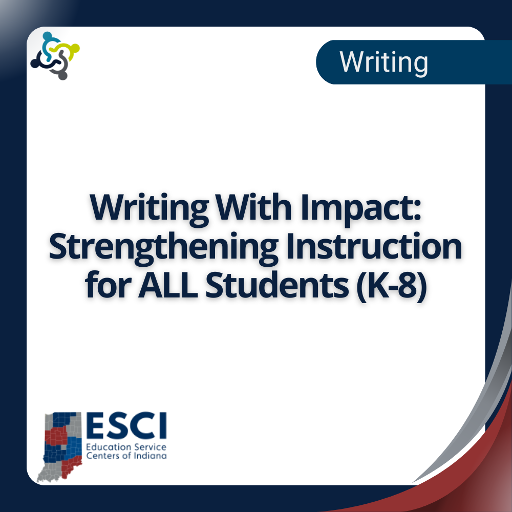 graphic stating the title of the workshop: Writing with Impact Virtual Conference