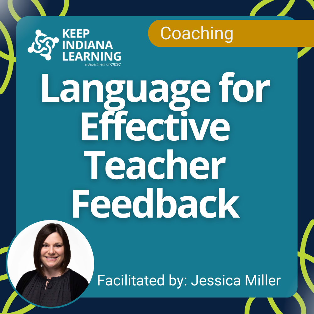 graphic stating the title of the workshop: Language for Effective Teacher Feedback