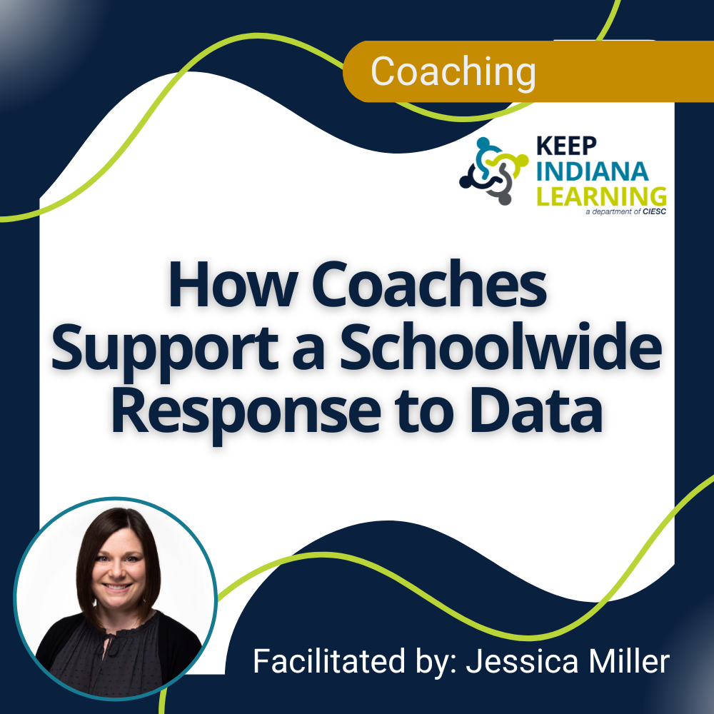 graphic stating the title of the workshop: How Coaches Support a Schoolwide Response to Data
