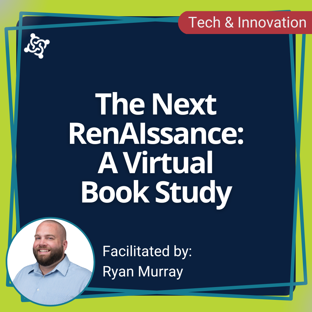 graphic stating the title of the workshop: The Next RenAIssance: A Virtual Book Study